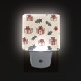 thumbnail image 1 of Yayeee LED Night Light for The Home Plug in With Light Sensors 2 Pack, Beige Christmas Gift Pattern, 1 of 6