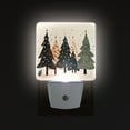 thumbnail image 1 of Yayeee LED Night Light for The Home Plug in With Light Sensors 2 Pack, Beige Christmas Trees, 1 of 6