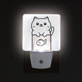 thumbnail image 1 of Yayeee LED Plug in Night Light for The Home with Auto Dusk to Dawn Light Sensors, 2 Pack, Beige Chubby Cat, 1 of 6