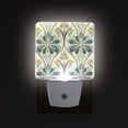 thumbnail image 1 of Yayeee LED Plug in Night Light for The Home with Auto Dusk to Dawn Light Sensors, 2 Pack, Beige Floral Pattern, 1 of 6