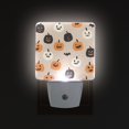 thumbnail image 1 of Yayeee LED Night Light for The Home Plug in With Light Sensors 2 Pack, Beige Halloween Pumpkin, 1 of 6