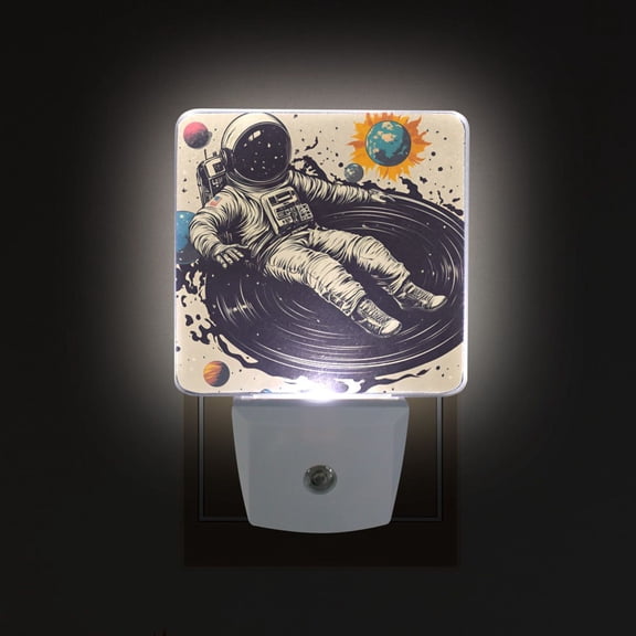 Yayeee LED Plug in Night Light for The Home with Auto Dusk to Dawn Light Sensors, 2 Pack, Beige Record
