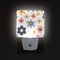 thumbnail image 1 of Yayeee LED Plug in Night Light for The Home with Auto Dusk to Dawn Light Sensors, 2 Pack, Beige Retro Flower, 1 of 6