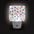 thumbnail image 1 of Yayeee LED Plug in Night Light for The Home with Auto Dusk to Dawn Light Sensors, 2 Pack, Beige Retro Pattern, 1 of 6
