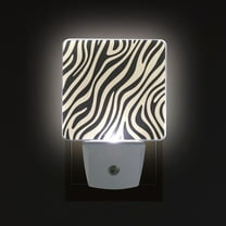 Yayeee LED Night Light for The Home Plug in With Light Sensors 2 Pack, Black Lines