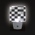 thumbnail image 1 of Yayeee LED Night Light for The Home Plug in With Light Sensors 2 Pack, Black and Gray Plaid Pattern, 1 of 6