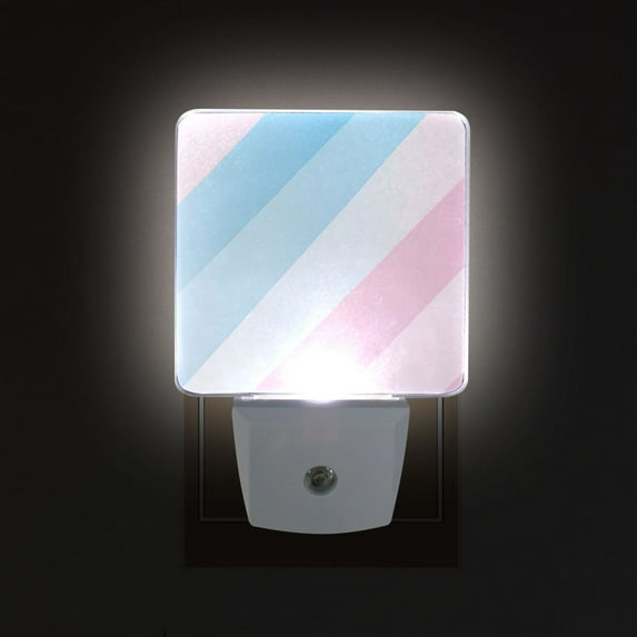 Yayeee LED Plug in Night Light for The Home with Auto Dusk to Dawn Light Sensors, 2 Pack, Blue Gradient