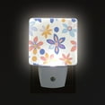 thumbnail image 1 of Yayeee LED Plug in Night Light for The Home with Auto Dusk to Dawn Light Sensors, 2 Pack, Blue Retro Flower, 1 of 6