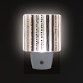 thumbnail image 1 of Yayeee LED Night Light for The Home Plug in With Light Sensors 2 Pack, Brown Abstract Stripes, 1 of 6
