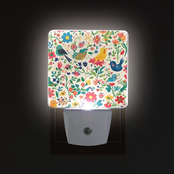 Yayeee LED Night Light for The Home Plug in With Light Sensors 2 Pack, Cartoon Animals