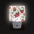 thumbnail image 1 of Yayeee LED Night Light for The Home Plug in With Light Sensors 2 Pack, Christmas Floral, 1 of 6