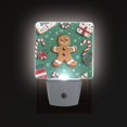 thumbnail image 1 of Yayeee LED Night Light for The Home Plug in With Light Sensors 2 Pack, Christmas Gingerbread, 1 of 6