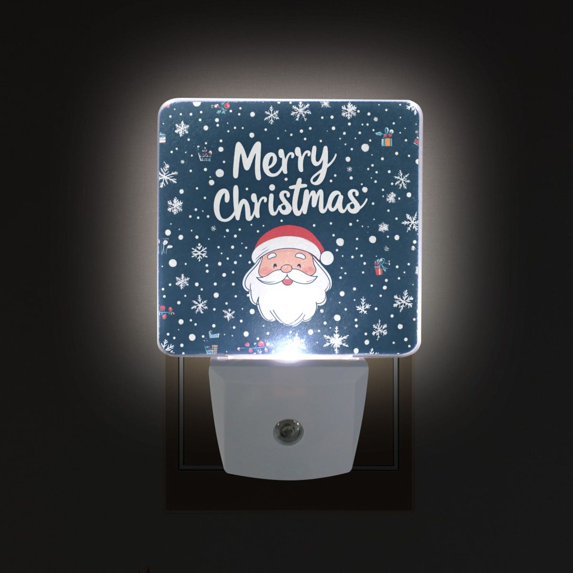 Yayeee LED Night Light for The Home Plug in With Light Sensors 2 Pack, Christmas Santa