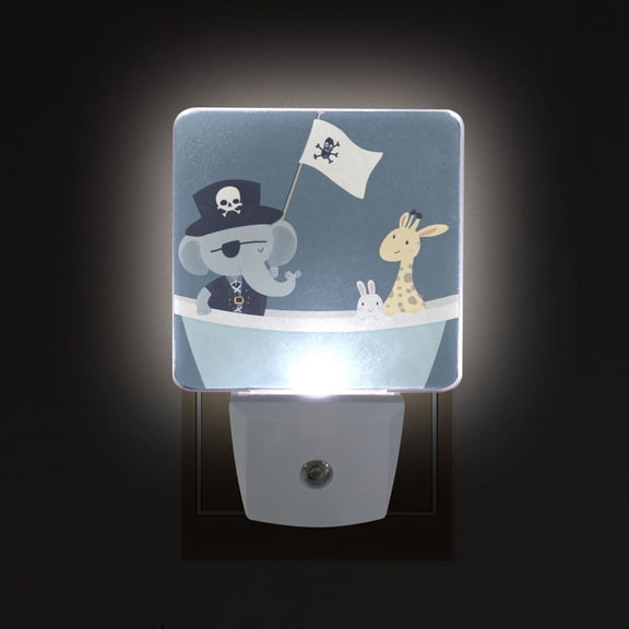 Yayeee LED Plug in Night Light for The Home with Auto Dusk to Dawn Light Sensors, 2 Pack, Cute Animals