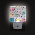 thumbnail image 1 of Yayeee LED Plug in Night Light for The Home with Auto Dusk to Dawn Light Sensors, 2 Pack, Cute Cat Pattern, 1 of 6