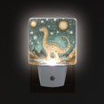 thumbnail image 1 of Yayeee LED Night Light for The Home Plug in With Light Sensors 2 Pack, Dinosaur with Stars, 1 of 6