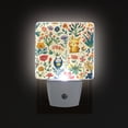 thumbnail image 1 of Yayeee LED Night Light for The Home Plug in With Light Sensors 2 Pack, Floral Animals, 1 of 6