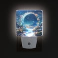 thumbnail image 1 of Yayeee LED Night Light for The Home Plug in With Light Sensors 2 Pack, Floral Moon, 1 of 6