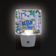 thumbnail image 1 of Yayeee LED Night Light for The Home Plug in With Light Sensors 2 Pack, Floral Window, 1 of 6
