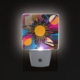 thumbnail image 1 of Yayeee LED Plug in Night Light for The Home with Auto Dusk to Dawn Light Sensors, 2 Pack, Futuristic Circles, 1 of 6