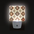 thumbnail image 1 of Yayeee LED Plug in Night Light for The Home with Auto Dusk to Dawn Light Sensors, 2 Pack, Geometric Designs, 1 of 6