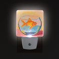 thumbnail image 1 of Yayeee LED Night Light for The Home Plug in With Light Sensors 2 Pack, Goldfish, 1 of 6