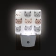 thumbnail image 1 of Yayeee LED Night Light for The Home Plug in With Light Sensors 2 Pack, Gray Cat Pattern, 1 of 6