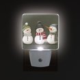 thumbnail image 1 of Yayeee LED Night Light for The Home Plug in With Light Sensors 2 Pack, Gray Cute Snowmen, 1 of 6