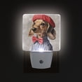 thumbnail image 1 of Yayeee LED Plug in Night Light for The Home with Auto Dusk to Dawn Light Sensors, 2 Pack, Gray Dog Artist, 1 of 6
