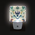 thumbnail image 1 of Yayeee LED Night Light for The Home Plug in With Light Sensors 2 Pack, Green Animals Pattern, 1 of 6