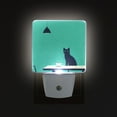 thumbnail image 1 of Yayeee LED Night Light for The Home Plug in With Light Sensors 2 Pack, Green Cat, 1 of 6