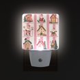 thumbnail image 1 of Yayeee LED Plug in Night Light for The Home with Auto Dusk to Dawn Light Sensors, 2 Pack, Green Christmas Houses, 1 of 6
