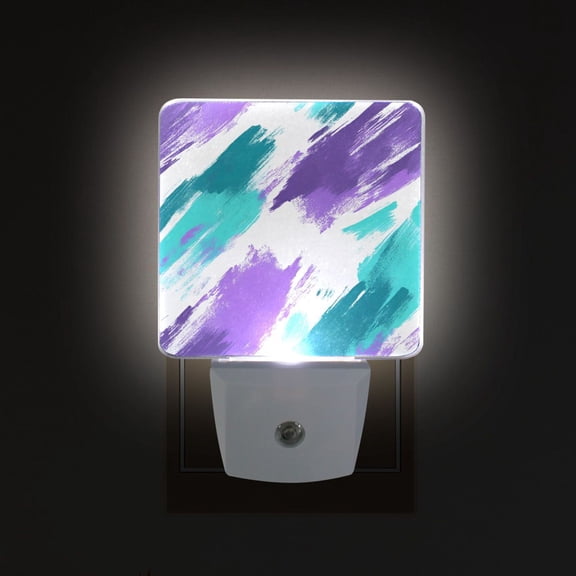 Yayeee LED Night Light for The Home Plug in With Light Sensors 2 Pack, Green Drawing