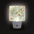 thumbnail image 1 of Yayeee LED Plug in Night Light for The Home with Auto Dusk to Dawn Light Sensors, 2 Pack, Green Floral Pattern, 1 of 6