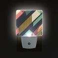thumbnail image 1 of Yayeee LED Night Light for The Home Plug in With Light Sensors 2 Pack, Green Geometric, 1 of 6