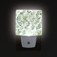 thumbnail image 1 of Yayeee LED Plug in Night Light for The Home with Auto Dusk to Dawn Light Sensors, 2 Pack, Green Leafy Pattern., 1 of 6