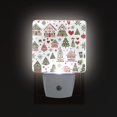 thumbnail image 1 of Yayeee LED Plug in Night Light for The Home with Auto Dusk to Dawn Light Sensors, 2 Pack, Green Nordic Christmas, 1 of 6