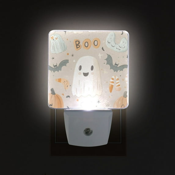 Yayeee LED Night Light for The Home Plug in With Light Sensors 2 Pack, Halloween Ghosts