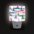 thumbnail image 1 of Yayeee LED Plug in Night Light for The Home with Auto Dusk to Dawn Light Sensors, 2 Pack, Hand Drawn Sailboats, 1 of 6