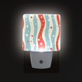 thumbnail image 1 of Yayeee LED Night Light for The Home Plug in With Light Sensors 2 Pack, Light Blue Pattern, 1 of 6