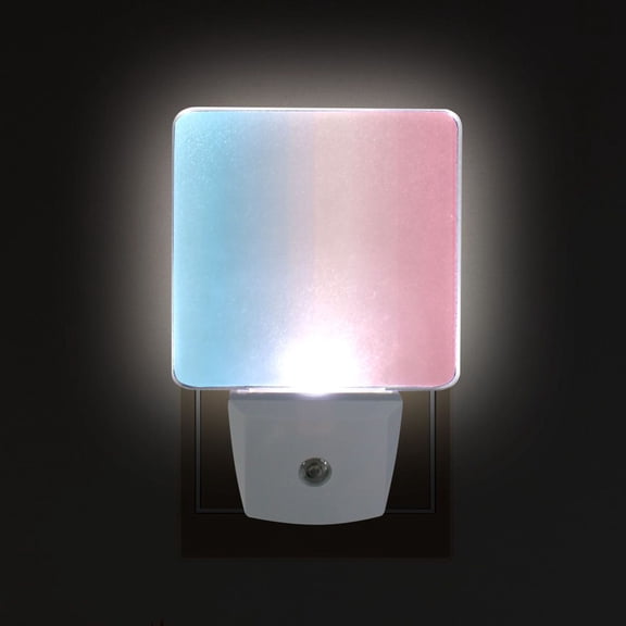 Yayeee LED Plug in Night Light for The Home with Auto Dusk to Dawn Light Sensors, 2 Pack, Light Pink Gradient