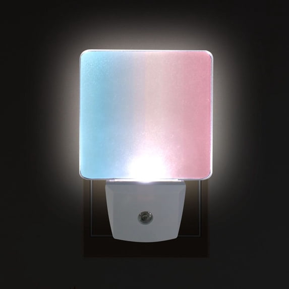 Yayeee LED Plug in Night Light for The Home with Auto Dusk to Dawn Light Sensors, 2 Pack, Light Pink Gradient