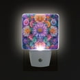thumbnail image 1 of Yayeee LED Plug in Night Light for The Home with Auto Dusk to Dawn Light Sensors, 2 Pack, Light Purple Flowers, 1 of 6