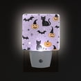 thumbnail image 1 of Yayeee LED Plug in Night Light for The Home with Auto Dusk to Dawn Light Sensors, 2 Pack, Light Purple Halloween Black Cat, 1 of 6