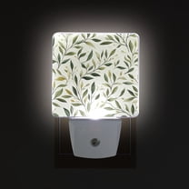 Yayeee LED Night Light for The Home Plug in With Light Sensors 2 Pack, Lush Greenery