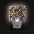 thumbnail image 1 of Yayeee LED Plug in Night Light for The Home with Auto Dusk to Dawn Light Sensors, 2 Pack, Metallic Flower, 1 of 6
