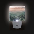 thumbnail image 1 of Yayeee LED Plug in Night Light for The Home with Auto Dusk to Dawn Light Sensors, 2 Pack, Mountains at Dawn, 1 of 6