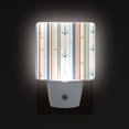 thumbnail image 1 of Yayeee LED Plug in Night Light for The Home with Auto Dusk to Dawn Light Sensors, 2 Pack, Nautical Pattern, 1 of 6