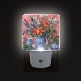 thumbnail image 1 of Yayeee LED Plug in Night Light for The Home with Auto Dusk to Dawn Light Sensors, 2 Pack, Orange Vibrant Flowers, 1 of 6