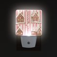 thumbnail image 1 of Yayeee LED Night Light for The Home Plug in With Light Sensors 2 Pack, Pink Candy House, 1 of 6